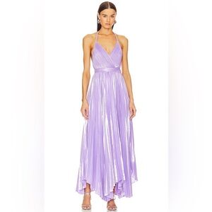 Alice + Olivia Arista Pleated Gown
